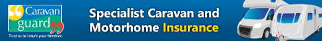 Click this banner for a Motorhome and Touring Caravan insurance quote from Caravan Guard in association with Burlingham Caravans
