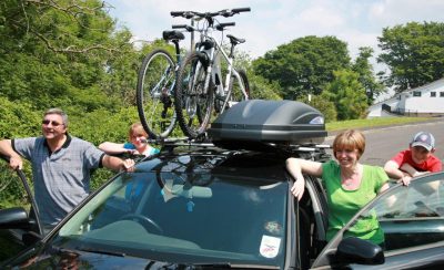 Versatility of a roof box when caravanning