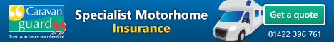 Click this banner for a motorhome insurance quote from Caravan Guard in association with Marston Motorhomes