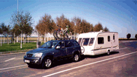 Towing a caravan