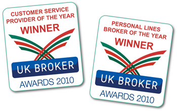 UK Broker Awards - winners for customer service and personal lines broker