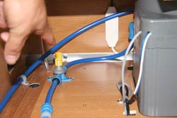 Drain down the boiler
