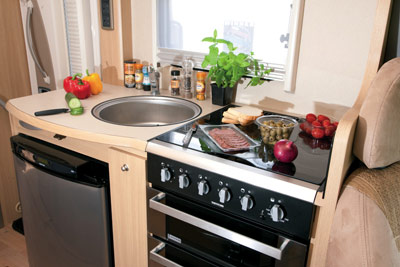 kitchen in the Bessacarr