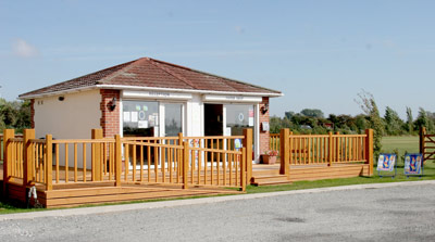 Reception building and small shop