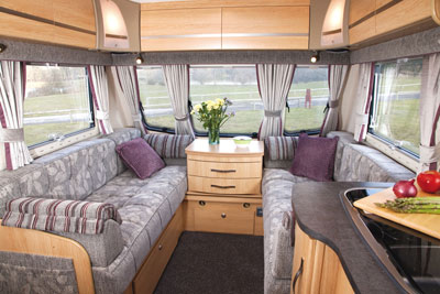 Lounge area in the Coachman Pastiche