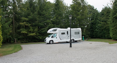 Large pitches for bigger motorhomes