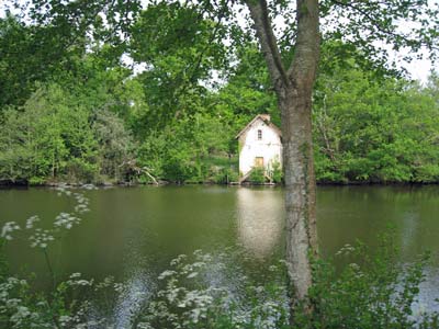 One of the three lakes on site