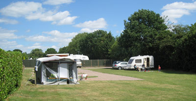 Grass pitches at Highclere Farm