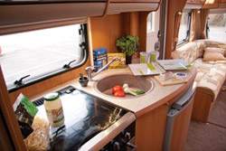 Swift Challenger 580 kitchen