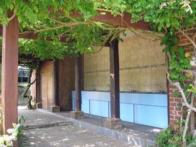 Washing up area