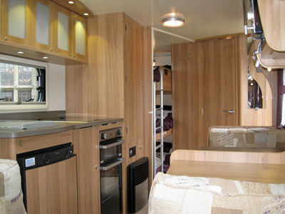 Bailey Pegasus II Ancona triple bunks and corner shower room