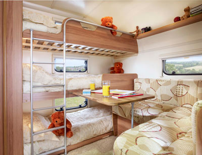 Bailey Orion 450-5 rear bedroom