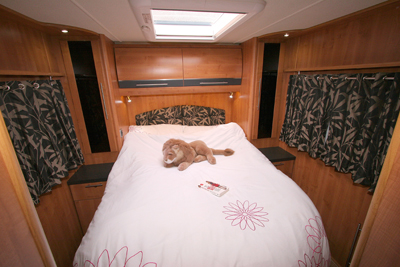 Auto Trail Comanche sleeping area