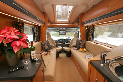 Auto-Trail Comanche interior looking forward