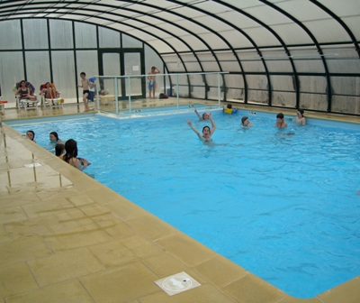 The indoor swimming pool keeps the kids happy whatever the weather