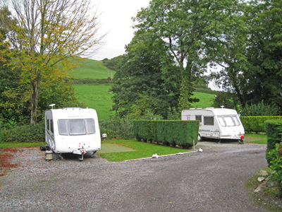 The site backs on to the countryside