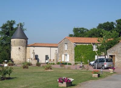 The card operated entrance to the site