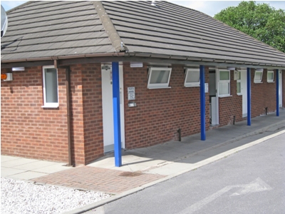 The toilet and shower facilities