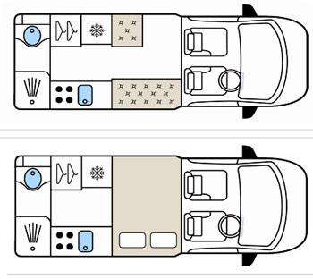 Auto-sleepers Kemerton Floorplans