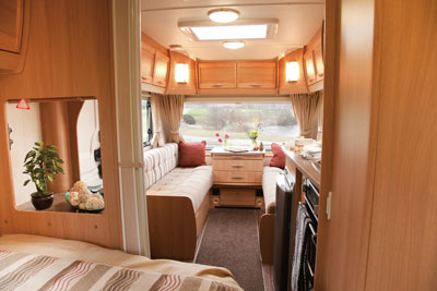 Elddis Xplore 540 lounge from bedroom