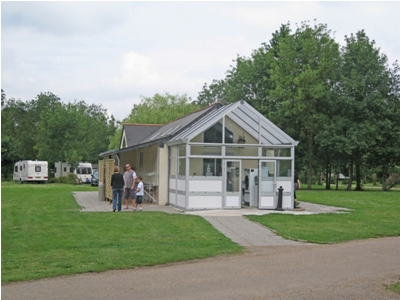 Launderette and shower block