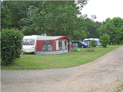 The pitches are set around well established trees and shurbs