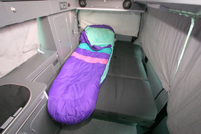 Bilbo's Komba LWB Sleeping Arrangements