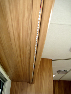 Lunar Lexon 520 - LED lighting above kitchen and shower room mirror