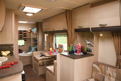 Sterling Europa 570 rear dining and bedroom