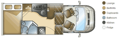 Pilote Reference P680LGR Floorplan