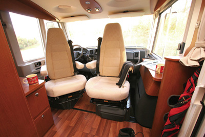 Hymer B534 Cab Swivel Seats