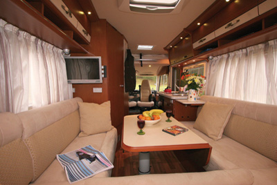 Hymer B534 Interior Looking Forward