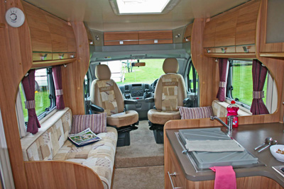 Bailey Approach 740 SE Motorhome parallel seating