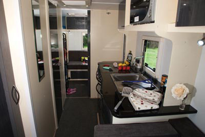 Stealth T58 Caravan kitchen