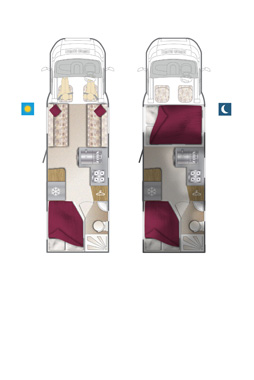 Bailey Approach 740 SE Motorhome floorplan