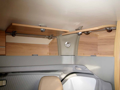 Bailey Approach 740 SE Motorhome storage over cab