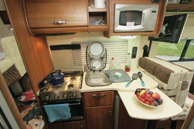 Motorhome kitchen