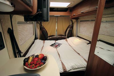 motorhome double bed