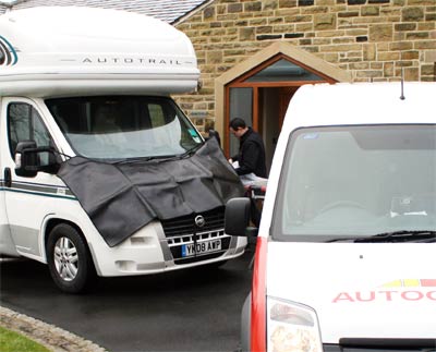 Motorhome windscreen repair