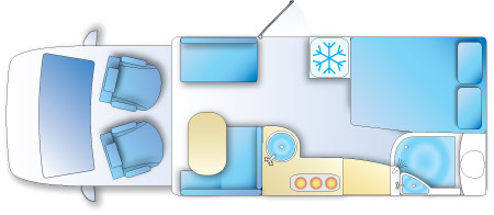 Knaus Ski TI 650 MF Floorplan