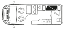 Layout of the Autocruise Quartet