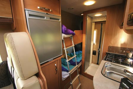 Autocruise Quartet Bunk beds