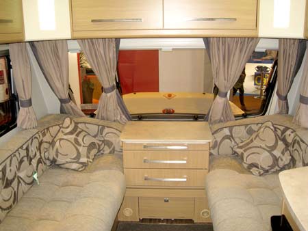 Elddis Avante 574 kitchen front lounge