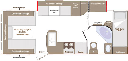 Eterniti 6 berth floorplan