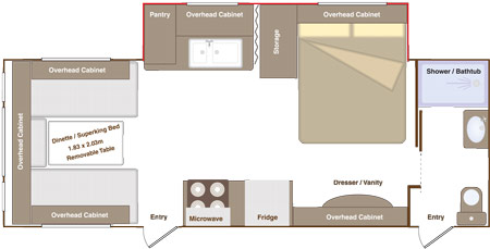 Eterniti 4 Berth Floorplan