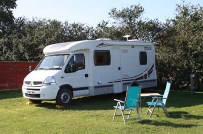 Motorhome in sunshine