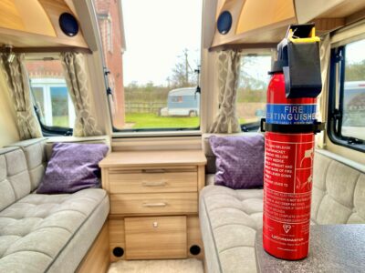 Caravan fire extinguisher