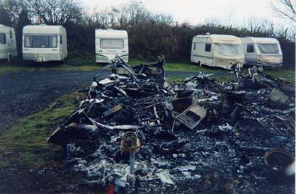 fire damaged tourer