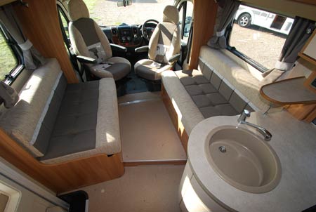 cab seating area