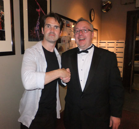 Jimmy Carr meeting Chris of Caravan Guard